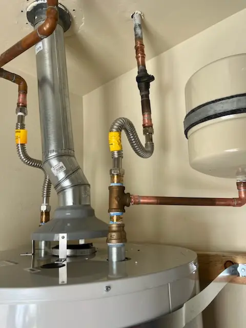 Water heater installation and plumbing repair in Marcy